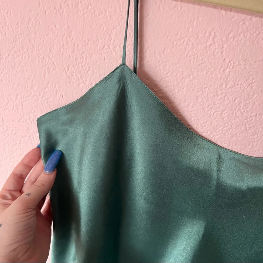 Vintage 90s sexy green lingerie nightgown slip dress - Picture 2 of 12
